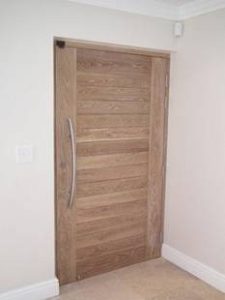 Solid French Oak white washed door