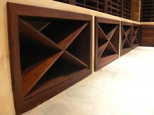 Privet wine cellar made in sleeper wood