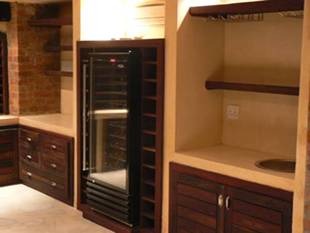 Privet wine cellar made in sleeper wood