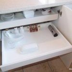 Duco sprayed kitchen pull out utility drawers